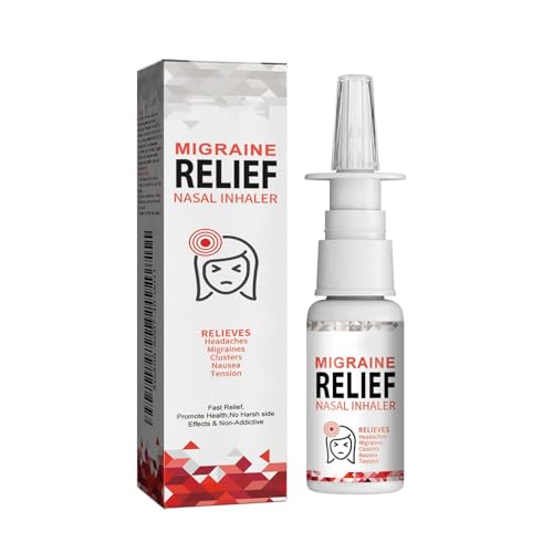 Inhalador Nasal para Aliviar La Migraña para Dolores de Cabeza,Sprays Complejo Antiestrés,Anti Stress Spray,Alivio Del Estrés y La Ansiedad Spray,Alivio Natural para el Estrés Sprays