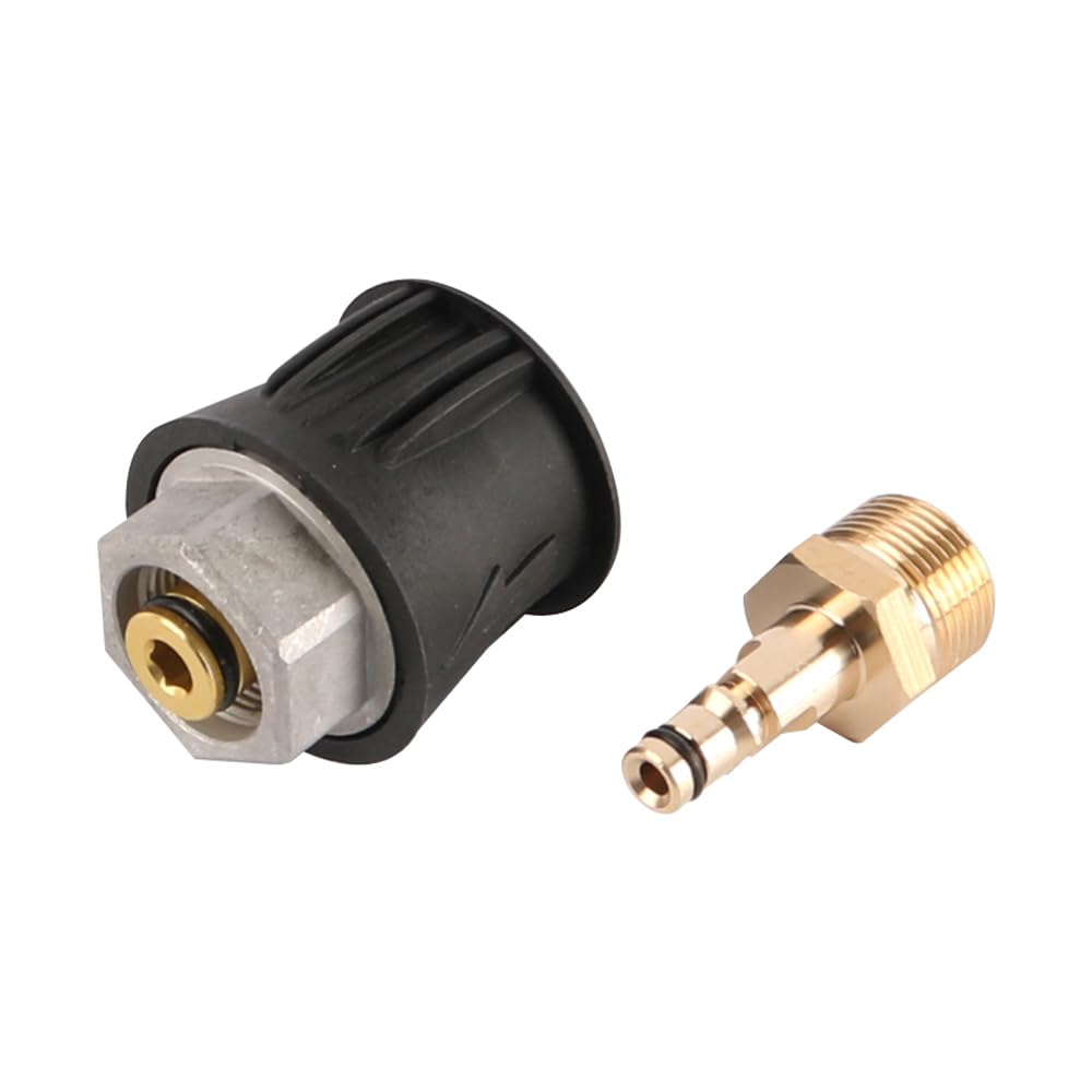 Adaptador de conexión rápida M22 para conector de manguera de hidrolavadora Acoplador de manguera de hidrolavadora M22 Compatible con la serie K2-K7 Lata de hidrolavadora de alta presión