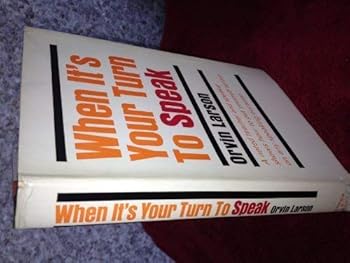 Hardcover When It's Your Turn to Speak Book