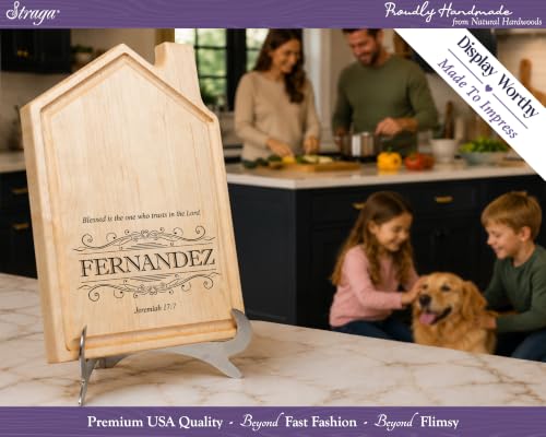 Tabla de cortar rectangular de madera personalizada Straga miniatura 6