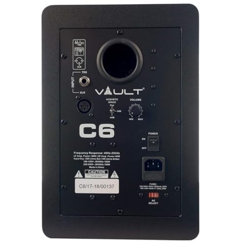 Image of VAULT C6 6-Inch Powered Studio Monitors- Single