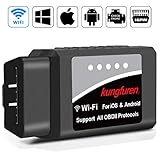 [EINFACHER GEBRAUCH] Einfach das OBD2 Diagnosegerät den OBDII-Anschluss anschließen und die Zündung anschalten und das Gerät startet die Fehleranalyse.