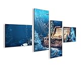 De Imágenes sobre lienzo Cofre del Tesoro Buceo bajo el agua de mar 4L XXL Póster Lienzo Cuadro de decoración salón Marca Islandburner