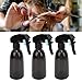 Dioche 3Pcs Plastic Spray Bottles Empty Spray Bottle Even Spraying Nozzle Compact Portable Hair Stylist Tool for All Hair Types