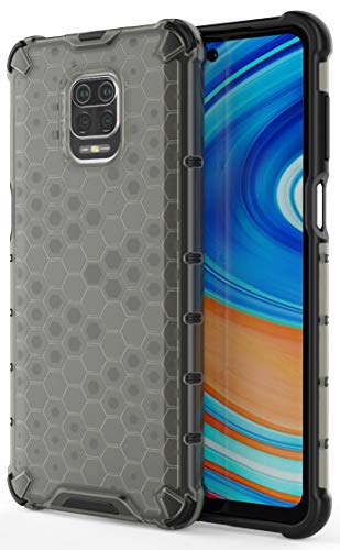 Image of Glasgow | for Mi Redmi Note 9 Pro Back Case Cover for Mi Redmi Note 9 Pro with 4 Bumper Corners and Military Grade Protection - Black