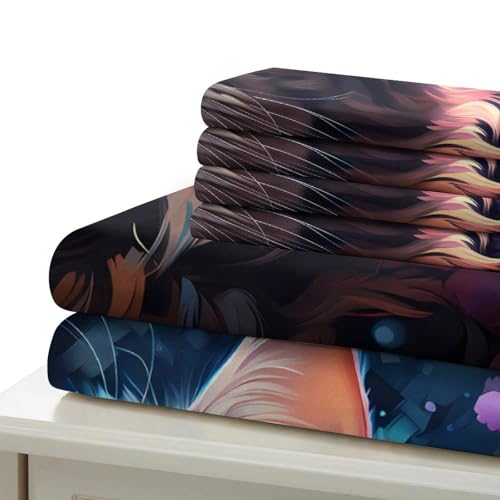 Housse de couette chat 3D en microfibre premium douce et résistante - 7