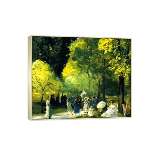 Tableau de décoration murale May Day William Glackens contre les murs nus