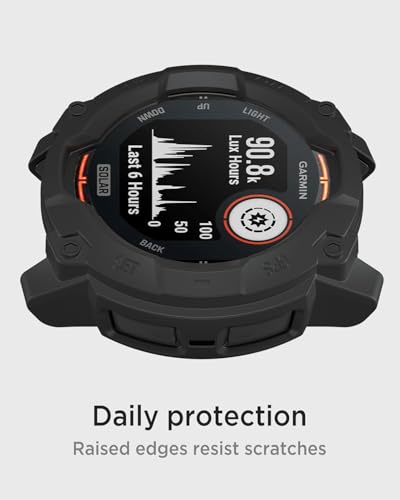 Funda compatible con Garmin Instinct 3 Solar de 45 mm a prueba de golpes medio alrededor 4