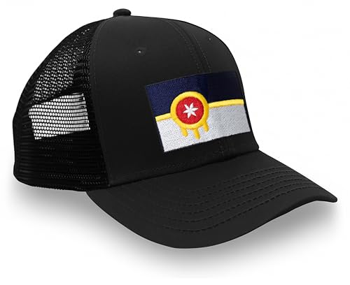 Image of International Tie City Hat for Men and Women, Adjustable Snapback Trucker Baseball Cap with Embroidered Patch