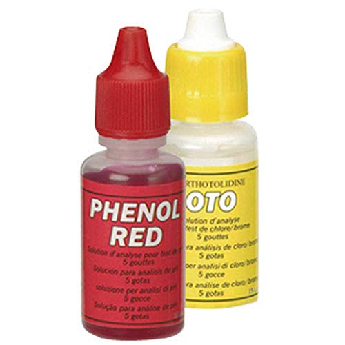 Gre 90181 - Recambio de reactivos de agua Oto y Phenol. Analizadores de agua. 2 botes: 1 Oto, 1 Phenol. 24 ml cada.