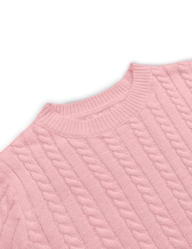 Image of Libsorge Womens Cropped Short Sleeve Sweater Fall 2025 Crewneck Sheer Knit Tops - Lightweight, Thin, Crop, Slim Fit