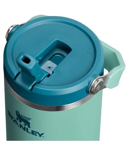 Image of STANLEY IceFlow 2.0 Flip Straw Tumbler with Handle 30 oz | Twist On Lid and Flip Up Straw | Leakproof Water Bottle | Insulated Stainless Steel | BPA-Free | Spring Green