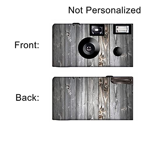 CustomCameraCollection Rustic Disposable Cameras, Anniversary, Party, Single use, Flash F50512-5pk, F50059-5pk