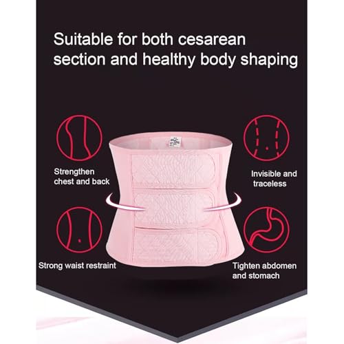 Faja postparto talla Large color Rosa ajustable para recuperación miniatura 5