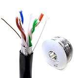 Externo Blindado CAT6 Exterior Usar Cobre Ethernet Cable FTP Rollo 100 m