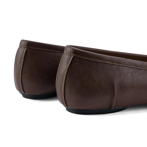 Image of VBDB Tabi Ballet Flats for Women Dressy Casual Shoes Split Toe Wide Flats Light Weight Japanese Shoes