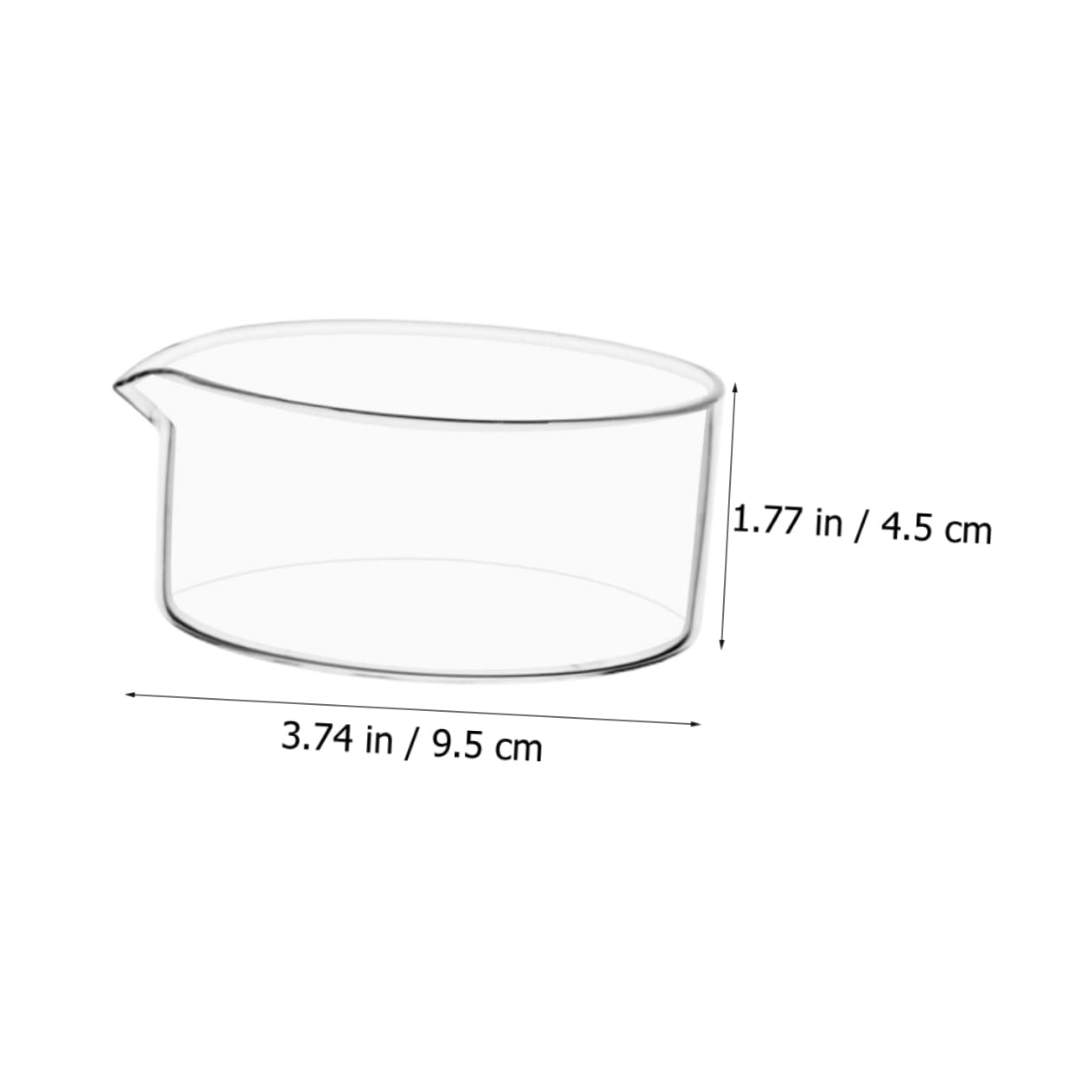 CHILDWEET Auflaufform und Maximale Verdunstung Glas 40x30 mit Ausguss Laborzubehör aus Glas Hohe Chemische Beständigkeit für Labor und Klassenzimmer