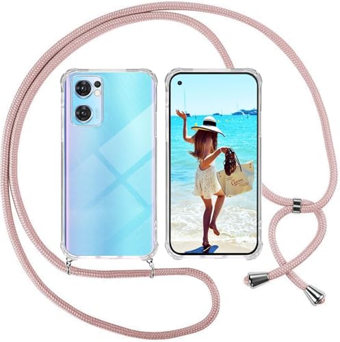 Oppo FIND X2 LITE Cover con Cordoncino Rosa - Protezione Cadorabo