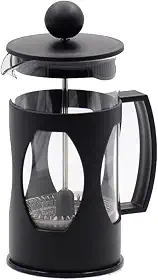 Mimo Style Cafeteira Prensa Francesa, Com Haste e Alça, Resistente, Suporta Altas e Baixas Temperaturas (-20 °C a 180 °C), Excelente Sistema de Filtragem (350ml)