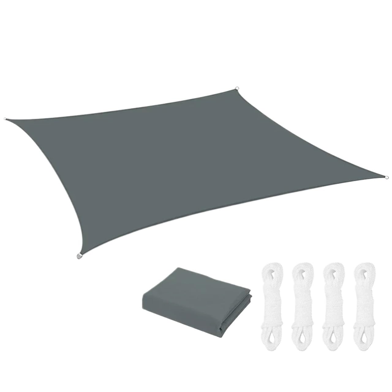 Waterproof Tarp, Sunshade Shelter Sail Awning Camping Canopy Garden Patio Multicolor Multiple Sizes(Grey1,400CMx300CM)