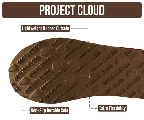 Image of Project Cloud 100% Genuine Leather Shearling Slippers for Women (Nerita) | Australian Fur Lining Memory Foam Insole Non Slip EVA Sole Fuzzy Plush House Shoes Warm Cozy Indoor Footwear Everyday Comfort