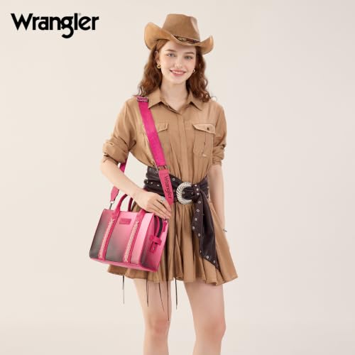 Image of Wrangler Tote Bag for Women Designer Satchel Handbags Top-handle Purses with Strap