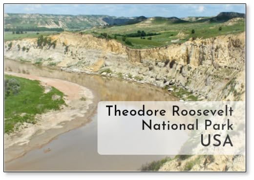 Theodore Roosevelt National Park ND (USA), Design 4, Fridge Magnet