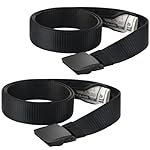 Cozypower 2 Pcs Hidden Money Belt for Travel Hidden Pockets Under Clothes Security Money Wallet Nylon Security Cash Safe Anti Theft Tactical Belt with Pouch