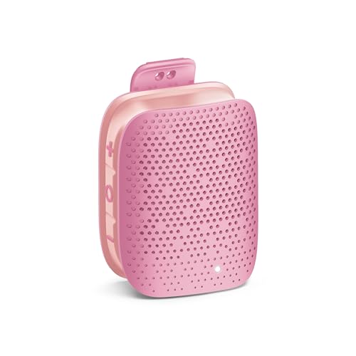 AT&T Essentials Clip Bluetooth Speaker | Mini Portable Bluetooth 5.3 Speaker with USB-C, Waterproof...