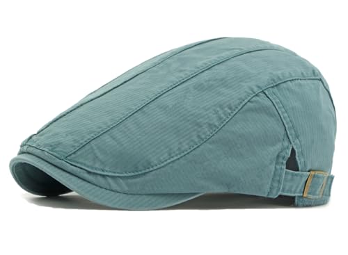 Image of Cotton Newsboy Cap for Men Flat Hats Adjustable Ivy Gatsby Driving Hat Cap
