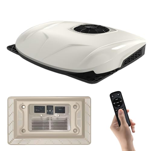 12V RV Rooftop Air Conditioner - Ultra-Thin 5.1" AC Unit,