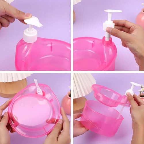Image of Double Layer Soap Dispenser for Bathroom Accessories Dishwasher Liquid Holder Liquid Dispenser Pump with Sponge Holder Kitchen Sink Accessories Items(Multi Colour) Plastic