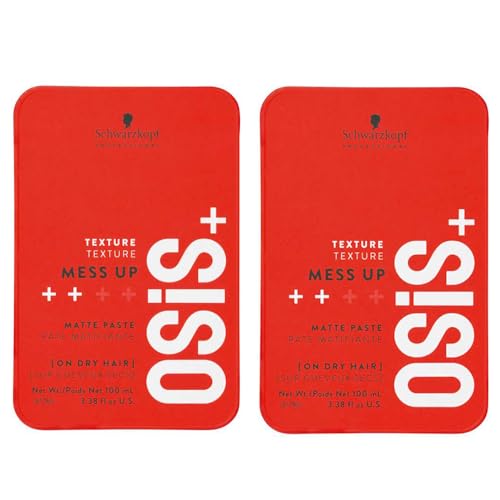 OSiS Mess Up Schwarzkopf résout les cheveux plats grâce à sa pâte mate remodelable 100 ml