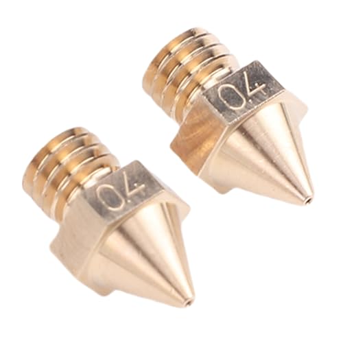 YWBL-WH Brass 3D Printer Nozzle for Raise3D N, 0.4mm Accuracy Hotend Tip