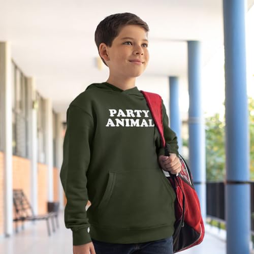 Graphic Party Animal Kids' Hoodie - Kids Stylish Present - Animal Lover Gift4