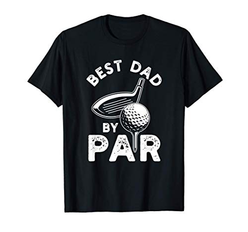 Uomo Best Dad By Par Father's Day Gift Divertente Golf Sport Maglietta