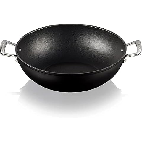 Le Creuset Aluminium-Antihaft Wok, Ø 32 cm Cover