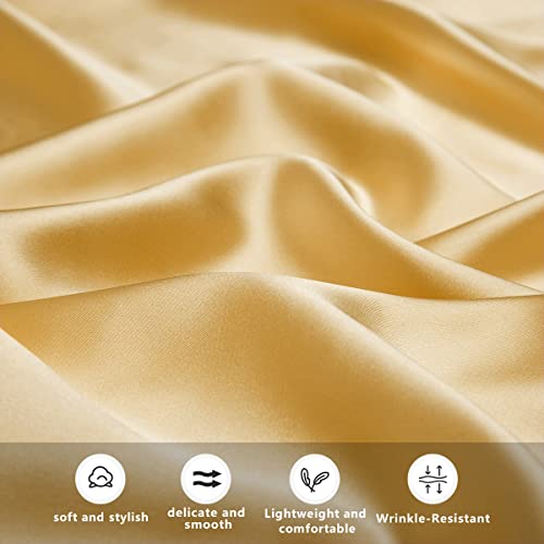 Fantasyon Satin Tablecloth 3Packs 102 X 58 Satin Pink Tablecloths Rectangle Table Cloths Bright Silk Smooth Fabric Tablecloths For 6 Foot Rectangle Tables Party Events Wedding Banquet Table Decor #TOP3