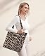 Prite Handtasche Damen Tote Bag Shopper Groß Umhängetasche Cord Beuteltasche Stofftasche für College Schule Arbeit Reisen Einkaufen