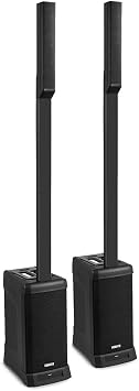 VONYX VX820 Column Array Speaker System, 800W Active DJ Speaker Package with Bluetooth, 4-Channel Mixer, DSP, TWS Wireless Pairing, Compact Line Array Kit for Live Events, Parties