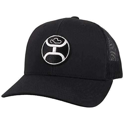 Hooey Primo Adjustable Snapback 6-Panel Mesh Trucker Back Hat (Black) #TOP23