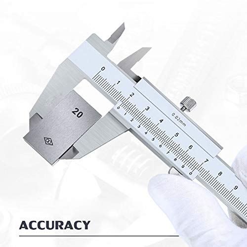 Calibrador Vernier de Acero Carbono 0-200mm miniatura 3