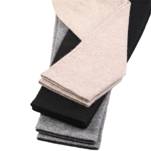 Women's Knitting Pants Cashmere Wool Blended Warm Knitted Long Leggings2