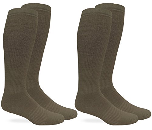 Jefferies Socks Mens Womens Merino Wool Military Combat over the Calf Boot Socks