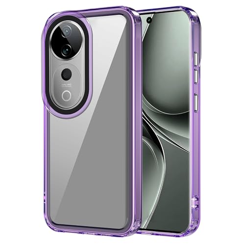 Image of Zapcase Back Case Cover for Vivo T3 Ultra 5G | Compatible for Vivo T3 Ultra 5G Back Cover | Case Cover with Camera Protection | (TPU + PC | Translucent Purple)