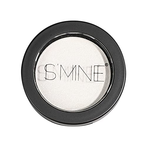 Ismine Single Eyeshadow Powder Palette Shimmer Pearl White, High Pigment, Longwear Single White Eye Makeup For Day & Night (#01) #TOP2
