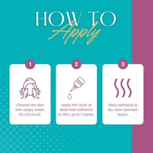 the hair diagram - bold hold active reloaded - strong hold glue for wigs and hair systems - invisible bonding - formulated for oily skin - non toxic - humidity resistant amp water