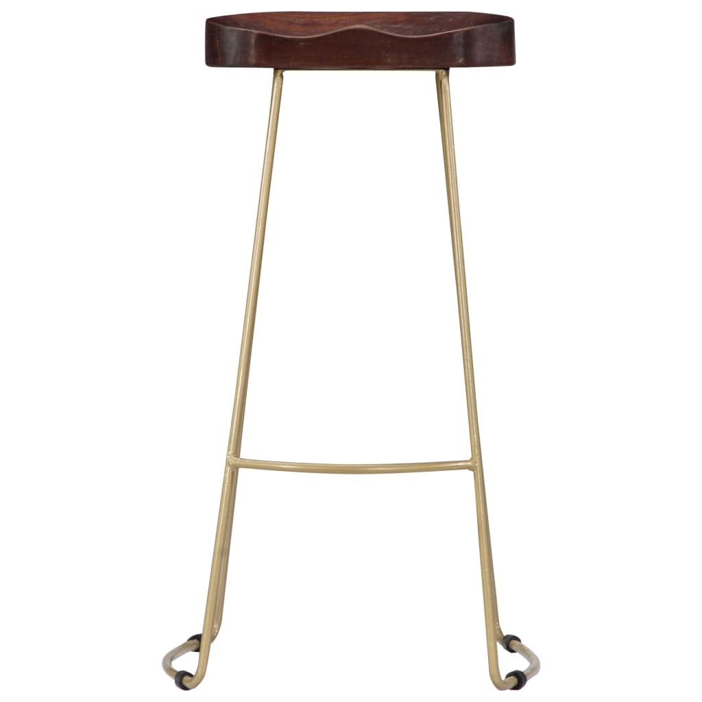 Taburetes de Cocina Gavin 2 Unidades, Taburetes Altos De Cocina, Sillas Altas De Cocina, Silla Alta, Taburetes De Bar, Muebles para Cocina, Madera Maciza de Mango