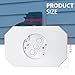 Saihisday 2PCS Outdoor Light Mounting Block with Built-in Electrical Box, Vinyl Siding Lamp Mounting Block Fit for 1/2 Inch Outdoor Mounting Plate and 4 Inch Siding, White