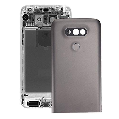HONGYAN Cell Phone Accessories Metal Back Cover with Back Camera Lens & Fingerprint Button for LG G5(Grey) Phone Accessories (Color : Grey)